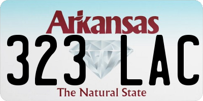 AR license plate 323LAC