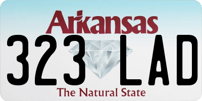 AR license plate 323LAD