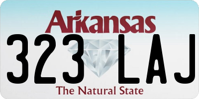 AR license plate 323LAJ