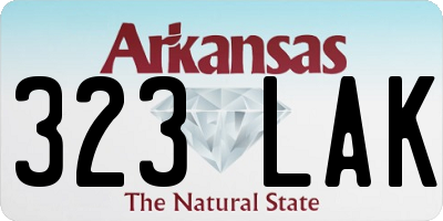 AR license plate 323LAK