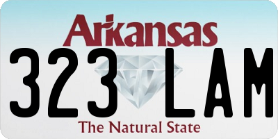 AR license plate 323LAM