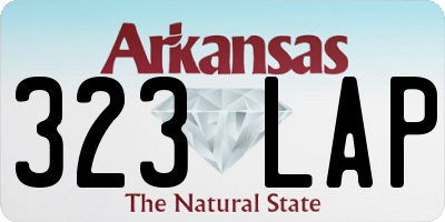 AR license plate 323LAP