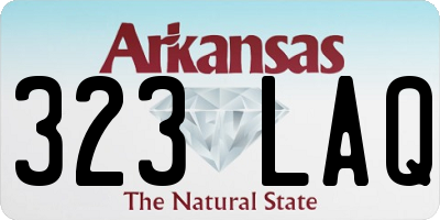 AR license plate 323LAQ