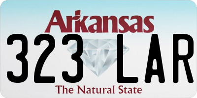 AR license plate 323LAR