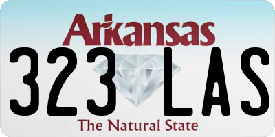 AR license plate 323LAS