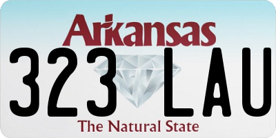 AR license plate 323LAU