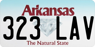 AR license plate 323LAV