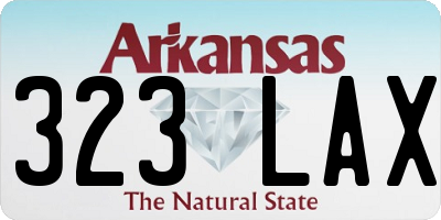 AR license plate 323LAX