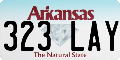 AR license plate 323LAY