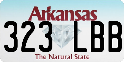 AR license plate 323LBB