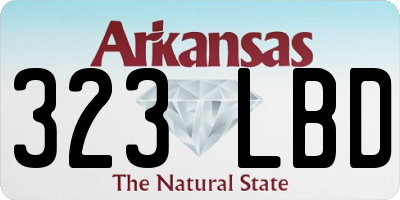 AR license plate 323LBD