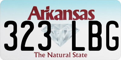 AR license plate 323LBG