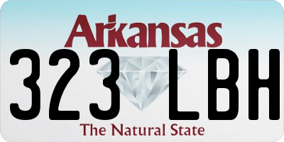 AR license plate 323LBH