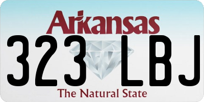 AR license plate 323LBJ