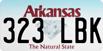 AR license plate 323LBK