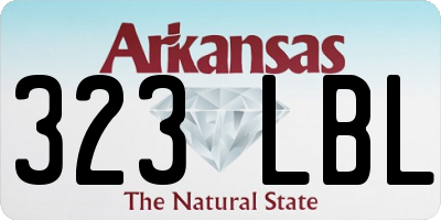 AR license plate 323LBL