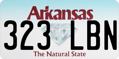 AR license plate 323LBN