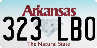 AR license plate 323LBO