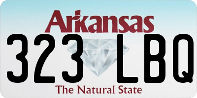 AR license plate 323LBQ