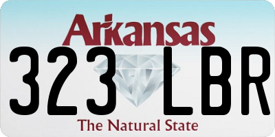 AR license plate 323LBR