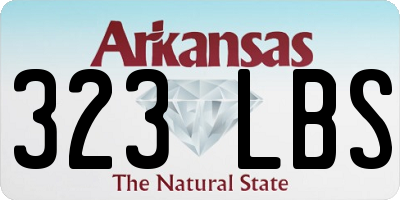 AR license plate 323LBS