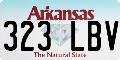 AR license plate 323LBV