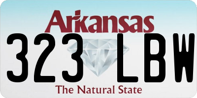 AR license plate 323LBW