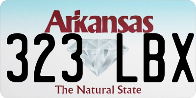 AR license plate 323LBX