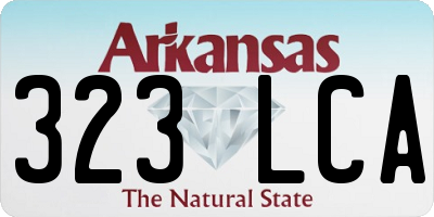 AR license plate 323LCA