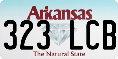 AR license plate 323LCB