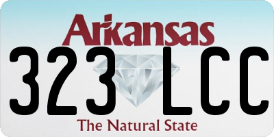 AR license plate 323LCC