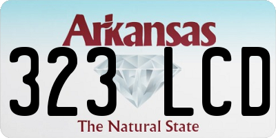 AR license plate 323LCD