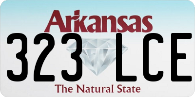 AR license plate 323LCE