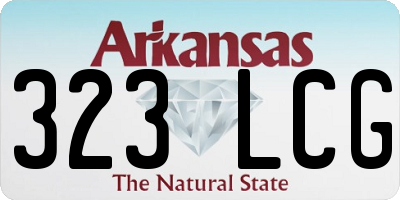 AR license plate 323LCG