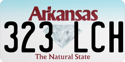 AR license plate 323LCH