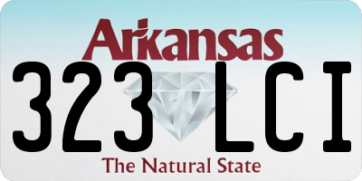 AR license plate 323LCI