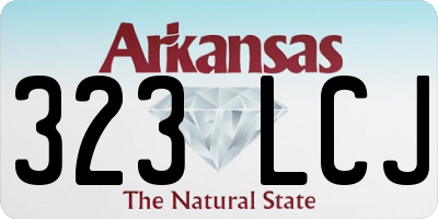 AR license plate 323LCJ