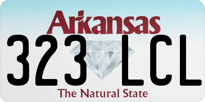 AR license plate 323LCL