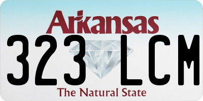 AR license plate 323LCM