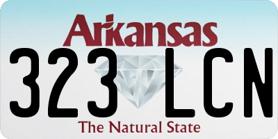 AR license plate 323LCN