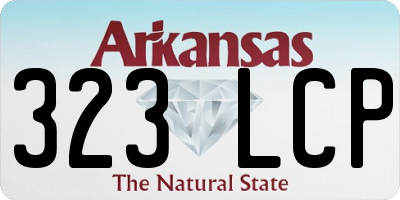 AR license plate 323LCP