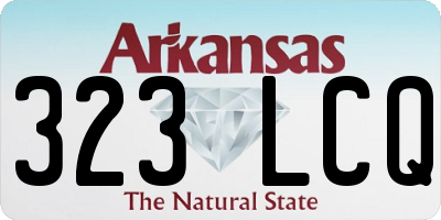 AR license plate 323LCQ