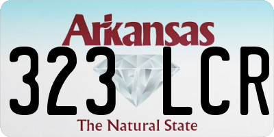 AR license plate 323LCR