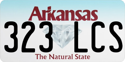 AR license plate 323LCS