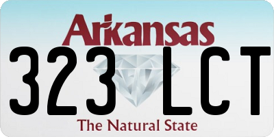 AR license plate 323LCT