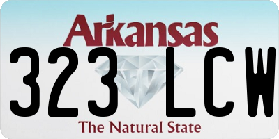 AR license plate 323LCW
