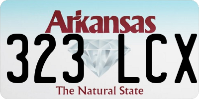 AR license plate 323LCX