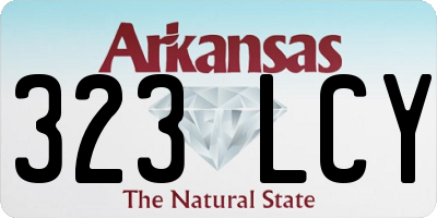 AR license plate 323LCY
