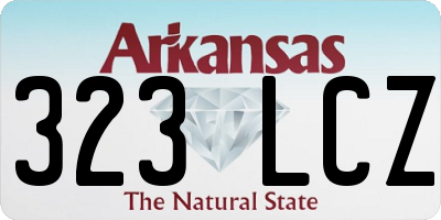 AR license plate 323LCZ