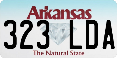 AR license plate 323LDA